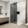  Valencia Walk-in .||. Chrome zuhanyfal, füstüveggel 90, 200cm, 6mm, NANO