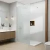  Valencia Walk-in .||. Chrome zuhanyfal, savmart, matt üveggel 60, 200cm, 6mm, NANO
