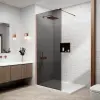  Valencia Walk-in .||. Rose Gold zuhanyfal, füstüveggel 90, 200cm, 6mm, NANO