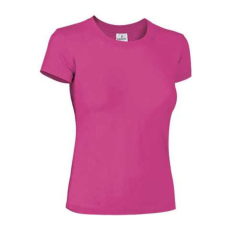 Valento PARIS kereknyakú, rövid ujjú pamut Női póló, Magenta Pink-XL
