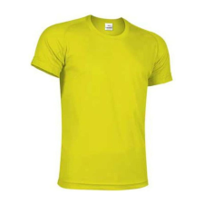 Valento RESISTANCE lélegző, unisex, rövid ujjú technikai póló, Neon Yellow-S férfi póló