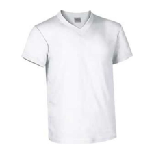 Valento TOP, unisex V-nyakú pamut póló, White-S férfi póló