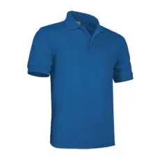 Valento ULISES, rövid ujjú, unisex galléros póló, Royal Blue-L