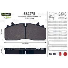Valeo fékbetétkészlet, tárcsafék VALEO 882278 autóalkatrész