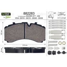 Valeo fékbetétkészlet, tárcsafék VALEO 882283 autóalkatrész