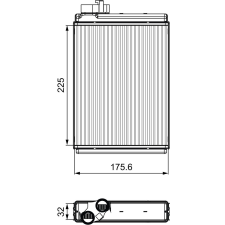 Valeo Hőcserélő, belső tér fűtés VALEO 811507 autóalkatrész