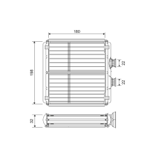 Valeo Hőcserélő, belső tér fűtés VALEO 811508 autóalkatrész