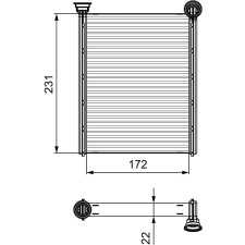 Valeo Hőcserélő, belső tér fűtés VALEO 811534 autóalkatrész