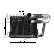 Valeo Hőcserélő, belső tér fűtés VALEO 812434 autóalkatrész