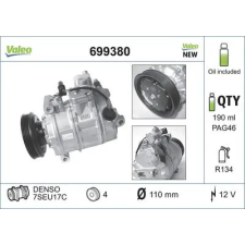 Valeo kompresszor, klíma 699380 autóalkatrész