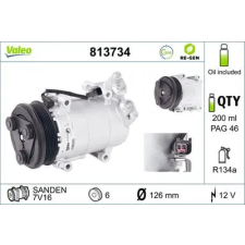 Valeo kompresszor, klíma 813734 autóalkatrész