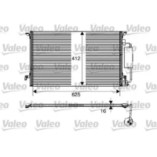Valeo kondenzátor, klíma 817712 autóalkatrész