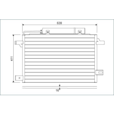 Valeo kondenzátor, klíma VALEO 814249 autóalkatrész