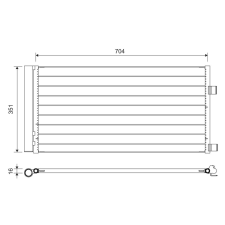 Valeo kondenzátor, klíma VALEO 814378 autóalkatrész