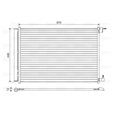 Valeo kondenzátor, klíma VALEO 814468 autóalkatrész