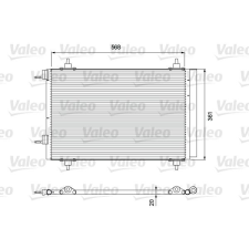 Valeo Kondenzátor, klíma VALEO 818171 kondenzátor