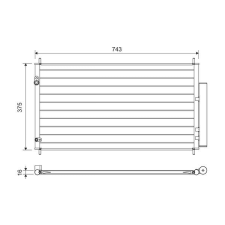 Valeo kondenzátor, klíma VALEO 822606 autóalkatrész
