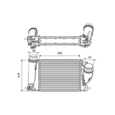Valeo töltőlevegő-hűtő 816759 autóalkatrész
