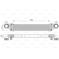 Valeo töltőlevegő-hűtő 818337 autóalkatrész