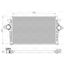 Valeo töltőlevegő-hűtő VALEO 818344 autóalkatrész