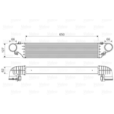 Valeo töltőlevegő-hűtő VALEO 818552 autóalkatrész