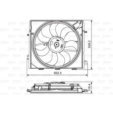Valeo ventilátor, motorhűtés 696873 autóalkatrész