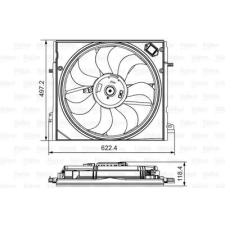 Valeo ventilátor, motorhűtés 698582 autóalkatrész