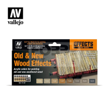 Vallejo Old &amp; New Wood Effects festékszett 71187 hobbifesték
