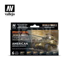 Vallejo WWII American Armour &amp; Infantry festékszett 70203 hobbifesték