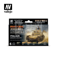Vallejo WWII Italian Armour &amp; Infantry festékszett 70209 hobbifesték