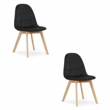  Valora NUUC CHAIR fekete bársony ergonomikus szék nappaliba x2 bútor