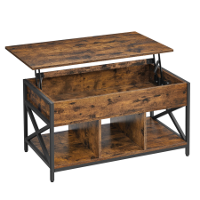  Valora rusztikus barna fém dohányzóasztal nappaliba bútor