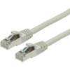 Value 21.99.0700 RJ45 Hálózati kábel, patchkábel CAT 6 S/FTP 0.50 m Szürke Kettős árnyékolás, Halogénmentes, Lángálló 1 db (21.99.0700)