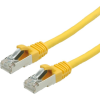 Value 21.99.0713 RJ45 Hálózati kábel, patchkábel CAT 6 S/FTP 1.50 m Sárga Kettős árnyékolás, Halogénmentes, Lángálló 1 db (21.99.0713)