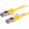 Value 21.99.0813 RJ45 Hálózati kábel, patchkábel CAT 6 S/FTP 1.50 m Sárga Kettős árnyékolás 1 db (21.99.0813150)
