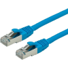 Value 21.99.1234 RJ45 Hálózati kábel, patchkábel CAT 6 S/FTP 1.00 m Kék Kettős árnyékolás, Halogénmentes, Lángálló 1 db (21.99.1234)