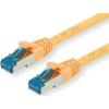 Value 21.99.1933 RJ45 Hálózati kábel, patchkábel CAT 6A S/FTP 3.00 m Sárga Kettős árnyékolás, Halogénmentes, Lángálló 1 db (21.99.1933)