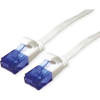 Value 21.99.2060 RJ45 Hálózati kábel, patchkábel CAT 6A U/UTP 0.50 m Fehér Árnyékolatlan, lapos, aranyozott érintkező 1 db ( )