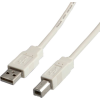 Value Kábel USB 2.0, A - B, M/M, fehér, 1,8m (11.99.8819)