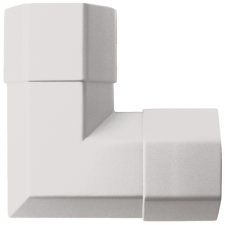 Value Kábeltakaró sarok elem, 50x26mm; fehér kábel és adapter