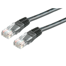 Value Patch kábel UTP, CAT6, 3m, fekete kábel és adapter