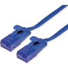 Value Patch kábel UTP CAT6a lapos kivitel, 1m, kék ( )