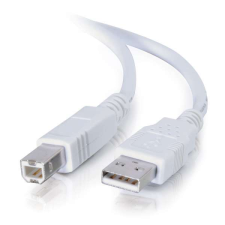 Value USB 3.0 összekötő kábel A/B 1,8m fehér (11.99.8870-50) kábel és adapter