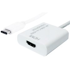 Value USB 3.1 C apa - HDMI anya adapter - Fehér kábel és adapter