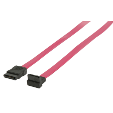 Valueline / Nedis SATA kábel "L" 0.5m Piros kábel és adapter