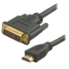 Valueline / Nedis VLCP34800B30 HDMI - DVI kábel Gold M/M 3.0m audió/videó kellék, kábel és adapter