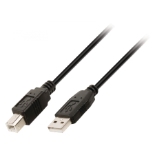 Valueline VLCP60101B30 USB 2.0 A-B kábel 3m Fekete kábel és adapter