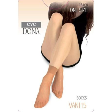  VANI lycrás selyemfényű bokafix, 15 DEN, m:36-41, 1 pár havana EVONA