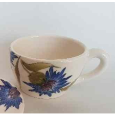 Vanilia Kerámia 11-07 Búzavirágos teáscsésze, 3 dl ,kerámia, kézzel festett, V.K.11-07 bögrék, csészék