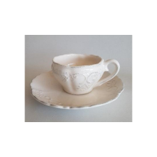 Vanilia Kerámia V.K.34-05 Romantik csipkés kávéscsésze,0,1 l ,natur, kerámia,kézzel festett, csak csésze bögrék, csészék